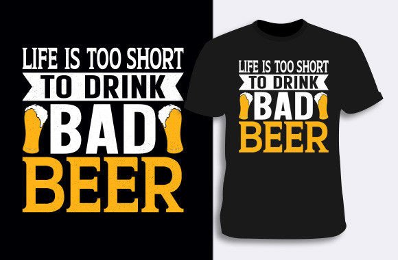Beer T-shirt Design 1: Graphics for Local Branding & T-Shirt Designs