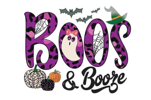 Boos Booze Sublimation Design: Graphics for T-Shirt Designs