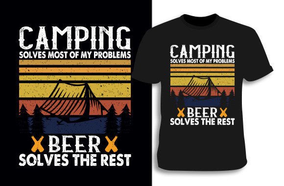 Camping T-shirt 8: Premium Graphics for T-Shirt Designs