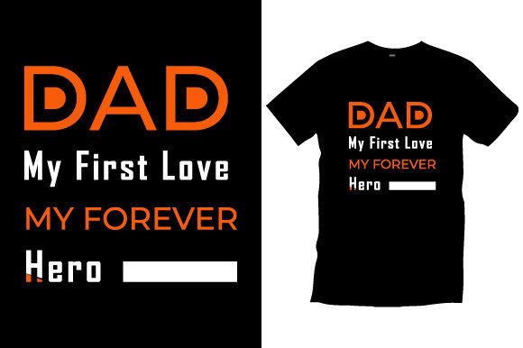 Father’s Day Typography T-Shirt Vector Graphics