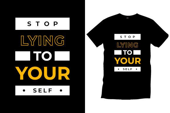 Motivational Typography T-Shirt Vector Graphics