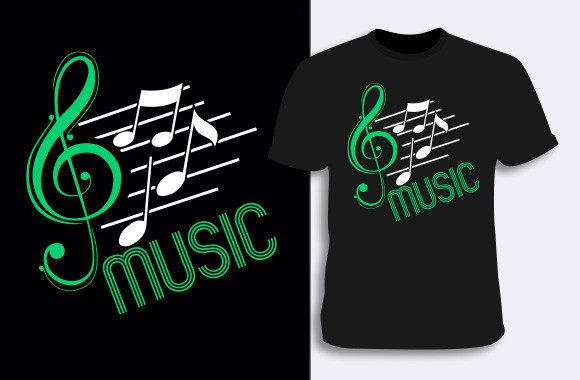Music T-Shirt 3 Graphics for Real T-Shirt Designs