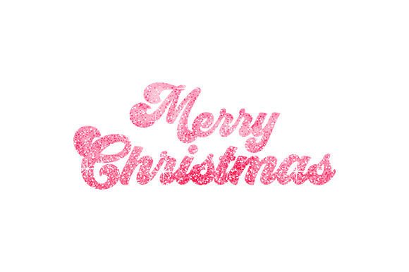 Pink Merry Christmas - Quote: Crafts & Christmas Design Asset
