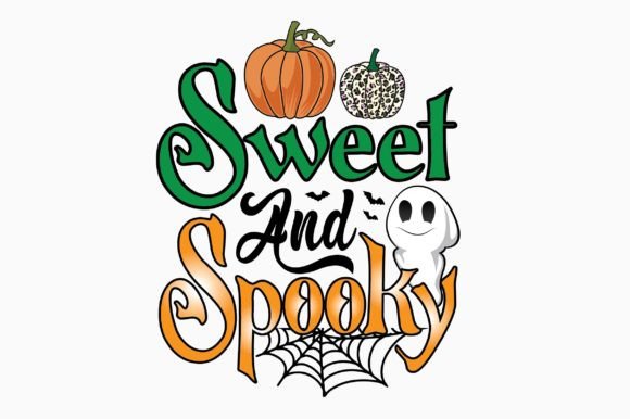 Sweet and Spooky Sublimation Design: Graphics for T-Shirt Designs