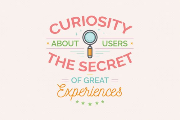 UX Badge Curiosity About Users Graphics & Illustrations